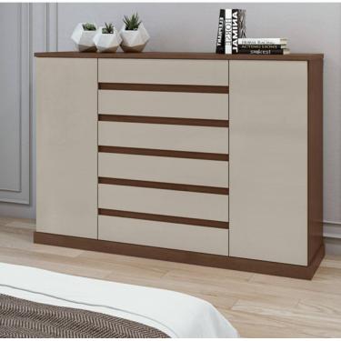 Imagem de Cômoda Vedra 07 Gavetas 02 Portas Com Sapateira – Lopas