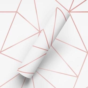 Imagem de Papel de Parede Adesivo Tema Classic Zara Rose Gold - BAZAR DOS QUADRO