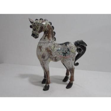 Imagem de Escultura Decorativa Cavalo Posudo Rico Detalhes  Formosa - LUXdécor c
