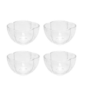 Imagem de Jogo c/ 4 Bowl de Vidro Borboleta Butterfly Cor Transparente Wolff 11X