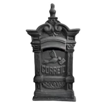 Imagem de Caixa Correio Ferro Fundido Pombo Pequena Sem Pé 50x27cm - Fundição Jo