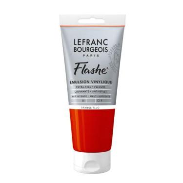 Imagem de Tinta Acrílica Flashe Lefranc 80ml 206 Fluorescent Orange - LEFRANC & 
