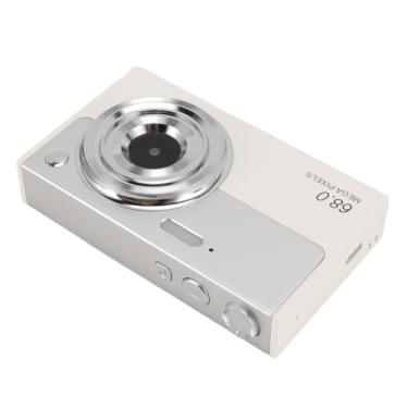Imagem de Filmadora Digital Portátil Pequena Tela IPS de 2,8 Polegadas Câmera Digital 4K ABS Liga de Alumínio Estabilização Eletrônica de Imagem Zoom Digital 16X para Uso Externo (Cinza