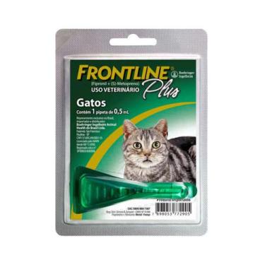 Imagem de Frontline Plus Gatos 1 Pipeta Antipulgas e Carrapatos - Merial