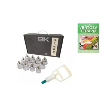 Imagem de Kit Ventosa BK STANDART 12 Copos + Livro Ventosa Terapia