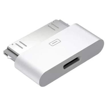 Imagem de Adaptador Lightning fêmea para 30 pinos, certificado Apple MFi fêmea de 8 pinos para conector macho de 30 pinos adaptador de sincronização de carregamento para iPhone para estações de ancoragem de 30