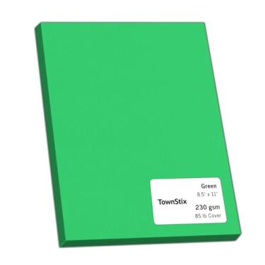 Imagem de 24 peças, 38,6 kg (230 gsm) – cartolina verde, papel de papelão grosso pesado – impressão a laser e jato de tinta, 21,6 x 28 cm