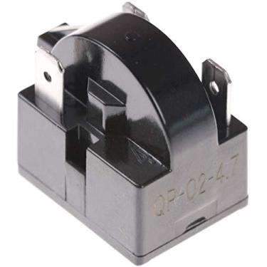 Imagem de QP-02-4.7 Substituição de 3 pinos 4,7 Ohm de arranque/relé de partida para mini geladeiras, refrigeradores compactos, refrigeradores de bebidas e vinho/cerveja, congeladores profundos, geladeiras de