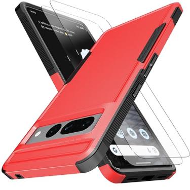 Imagem de YmhxcY Capa para Pixel 7 Pro, [proteção contra quedas de grau militar de 3,5 metros] [antiderrapante] [2 peças de protetor de tela TPE HD] Capa resistente à prova de choque para Google Pixel 7 Pro 5G