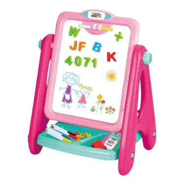 Imagem de Lousa Magnética e Quadro Negro Play e Learn 2 em 1 Multikids - BR1767