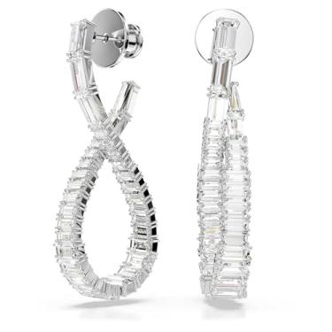 Imagem de Brincos Swarovski Hyperbola, Infinity, Branco
