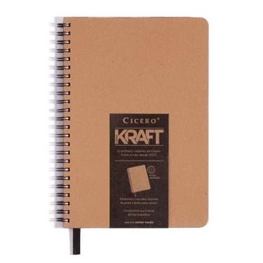 Imagem de Caderno Kraft Pontado, Cicero, 8836, Bege, 14x21 (Médio)