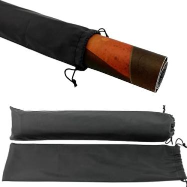 Imagem de Gaming TCG Playmat Bag Waterproof Playmat Storage Bag Rubber Mat Storage Box Compact Storage and Easy to Carry - Black Storage Bag