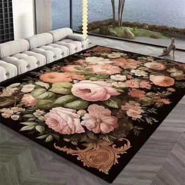 Imagem de HJZSZX Sala de estar Tapete Decoração para casa Vestiário Tapete de pelúcia Flores Tapete de área grande, QH1590, ER, 300x400CM