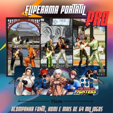 Imagem de Maquina De Fliperama KOF New Pro 75cm Portátil - Arcade BR