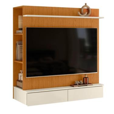 Imagem de Painel Para Tv Até 42 Polegadas Com Closet Premium Luxo Quarto Rack Co