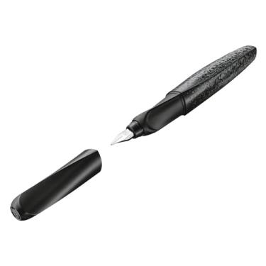 Imagem de Pelikan Estrutura Twist® - Caneta-tinteiro para destros e canhotos, cor preta, caneta M, caixa dobrável