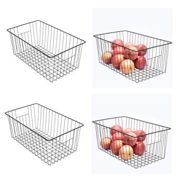 Imagem de Y.Z.Bros Cestas Organizadoras De Freezer Vertical De 16 Polegadas Para Freezer Vertical De 13-14, 16-21 Pés Cúbicos, Resolvem O Caos Do Freezer E Reduzem O Desperdício De Alimentos De Forma Eficaz,