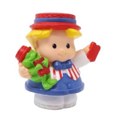 Imagem de Fisher-Price Replacement Part for Collectible Little People Circus Fair Musical Ferris Wheel Playset B7553 - Replacement Ringmaster Eddie Figure Holding Frog and Ticket