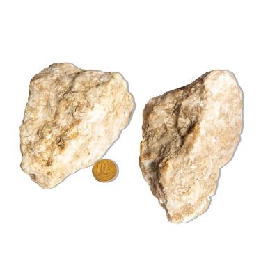 Imagem de 01 Gesso Pedra Bruto Natural 500 a 600g 10 a 14cm Tipo B