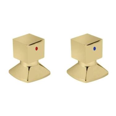 Imagem de Kit com 2 Acabamentos para Registro C46 Água Quente/fria Go5246 Ducon 