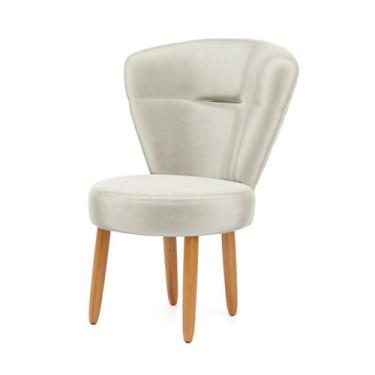 Imagem de Cadeira Para Estúdio de Beleza Cozinha Recepção Tecido Veludo Confortá