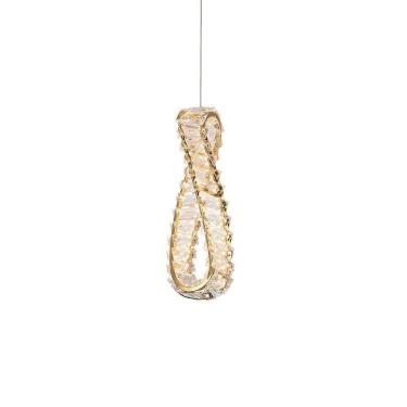 Imagem de Lustre Pendente Nordecor Lezie In 2740 Ouro Brilho Led Bivolt Ouro Brilho 2740