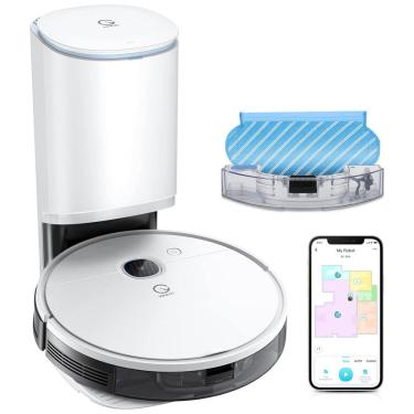 Imagem de Aspirador de Pó Robô com Conexão via APP, WI FI, Auto Carregamento e Mapeamento Multinível, 110v, YEEDI vac max, Branco