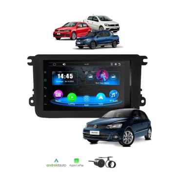 Imagem de Kit Multimídia Gol Voyage Saveiro G7 G8 7 Pol Carplay Androidauto Connectmedia Cm7 Faaftech