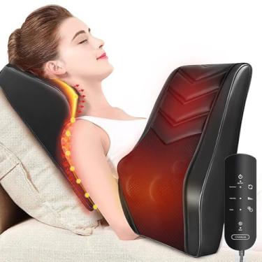 Imagem de Massageador Pescoço Calor, Almofada Massagem 3D para Alívio Dor, Massageadores para Pescoço e Costas, Ombros, Pernas, Presentes Homens, Mulheres, Mães, Pais, Relaxe o Estresse Casa, Escritório Carro