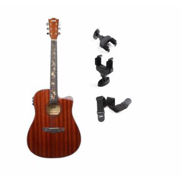 Imagem de Violão Elétrico Land L-825B Aço Varnish Mahogany 40