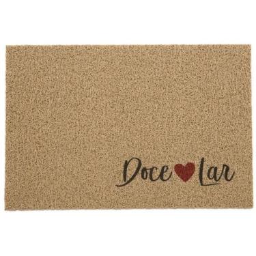 Imagem de Tapete Porta Entrada Casa Capacho Vinil Doce Lar 60x40cm Home Kapazi