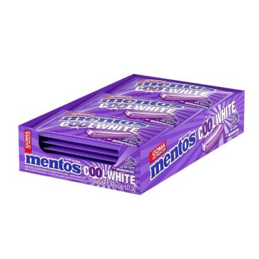 Imagem de Chiclete Mentos Cool White Blue Raspberry X8,5g Embalagem com 15 Unidades