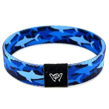 Imagem de Hang Loose Bands - Pulseira costeira para homens, mulheres e adolescentes - Estampa tribal confortável e Boho - Pulseira reversível estilo ocidental, Medium: 7.5" length (for large wrists), Sem Pedra