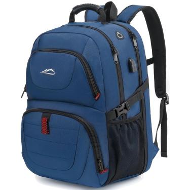 Imagem de Mochila de viagem ProeTrade Extra Large 50L com porta USB azul