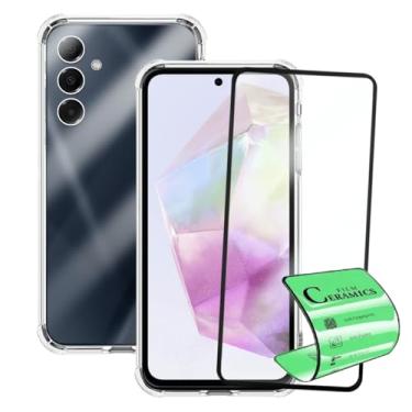 Imagem de Kit Capinha Capa Antiqueda para Samsung Galaxy A35 + Película Cerâmica 9D