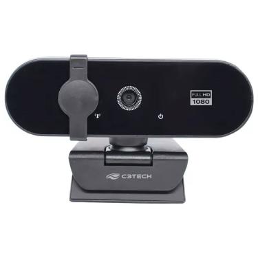 Imagem de Webcam C3TECH WB-150BK, Full HD 1080P, Plug and Play, 30FPS - Preto