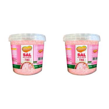 Imagem de Kit 2 Und Sal Marinar Rosa Fino Himalaia 500g
