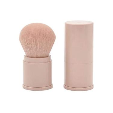 Imagem de Rn beleza Retrátil Pincéis em Pó Fundação Pincel Blush Pincel Bronzer Pincel Face Liquidificador Pincel Profissional Mineral Mistura Buffing Kabuki Ap