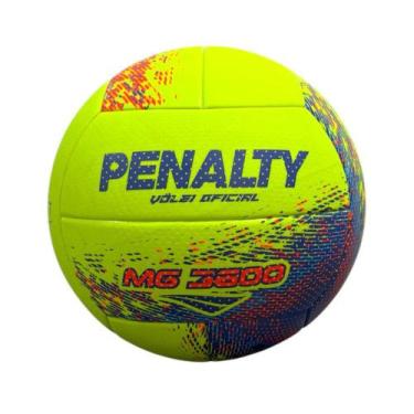 Imagem de Bola De Vôlei Quadra Esporte Mg 3600 Penalty Original, Verde, Laranja