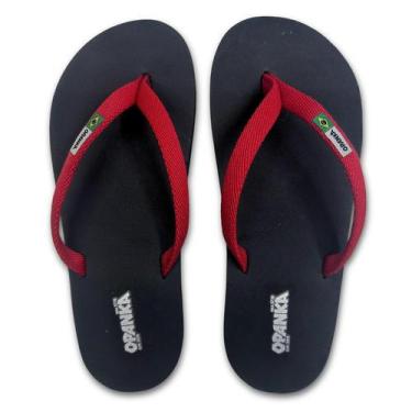 Imagem de Chinelo Opanka 100 Sandália Dedo Confortável Tira Fina Macio, Preto, V