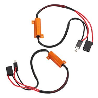 Imagem de Decodificador de LED de Liga de Alumínio H7, Plug and Play, Fio único de Resistência, para Luzes de Sinal de Giro LED