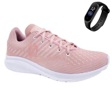 Imagem de Tênis Ortopédico Feminino Caminhada Academia Leve + Relógio-Feminino