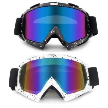 Imagem de Kit 2 Unidades De Óculos Snowboard Kitesurf Motocross UTV Jet Ski Lent
