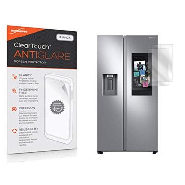 Imagem de BoxWave Protetor de tela compatível com o refrigerador Samsung Family Hub com alto-falante genérico (não AKG) - ClearTouch antirreflexo (pacote com 2), película fosca anti-impressão digital
