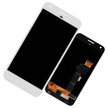 Imagem de Duotipa Tela LCD compatível com Google Pixel XL 14.0 cm AMOLED Display Touch Screen Assembly com kit de ferramentas de reparo (branco)