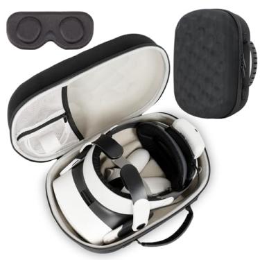 Imagem de XINGFUDAO Large Carrying Case Compatible with Meta Quest 3/3S, Protective Storage Bag Fit for Kiwi Design and Bobovr Battery Headstrap (Black)