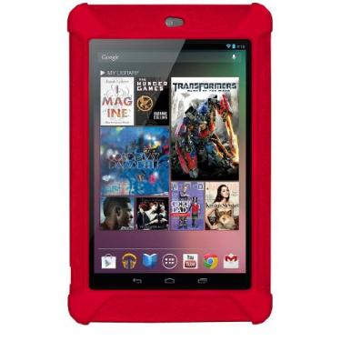 Imagem de Amzer AMZ94385 Capa de silicone macia para Asus Nexus 7, Google Nexus 7 - 1 pacote - embalagem de varejo - vermelha