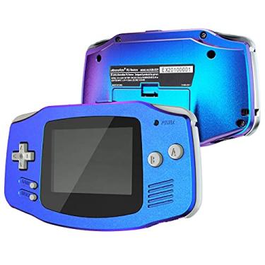 Imagem de IPS Ready Upgrade eXtremeRate Chameleon roxo azul GBA capa de substituição com botões para Gameboy Advance – Compatível com IPS e LCD padrão – Console e tela IPS não incluídos