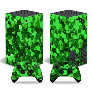 Imagem de Xbox Series X Digital Stickers Full Body Vinyl Skin Decal Protective Cover for Microsoft Xbox Series X Digital Console and Controllers (Series X Digital Green)